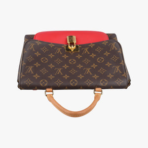 Secondhand Louis Vuitton MARIGNAN Brown×COQUELICOT Monogram Canvas×calf leather M44544 handbag | stylenewstar