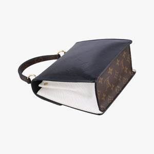 Pre-owned Louis Vuitton Spring Street PM BLACK×Brown×white Vernis×Epi×Monogram Canvas M90375 shoulderbag | stylenewstar