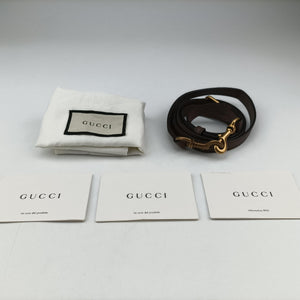 Pre-owned Gucci Ophidia Beige x Brown PVC coated canvas x Leather 575722 bum bag/waist bag | stylenewstar