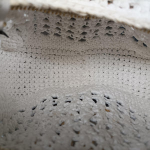 Pre-owned Miu Miu Wonder Crochet Hobo White Raffia×Leather 5BC125 handbag | stylenewstar