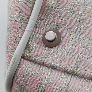 Pre-owned Christian Dior Gambler Dice Tortter White canvas handbag | stylenewstar