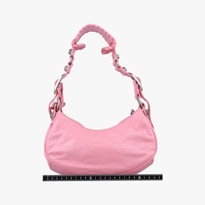 Pre-owned Balenciaga Le Cagole Pink lambskin shoulderbag | stylenewstar