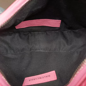 Pre-owned Balenciaga Le Cagole Pink lambskin shoulderbag | stylenewstar