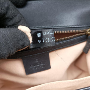 Pre-owned Gucci Osiride GG Supreme beige×Black×Golden PVC coated canvas×leather 497996 shoulderbag | stylenewstar