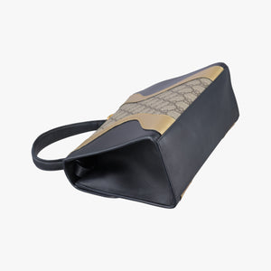 Pre-owned Gucci Osiride GG Supreme beige×Black×Golden PVC coated canvas×leather 497996 shoulderbag | stylenewstar