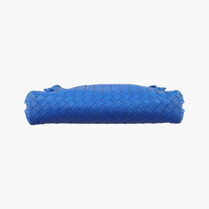 Vintage Bottega Veneta NODINI Intrecciato Blue lambskin shoulderbag | stylenewstar