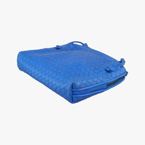 Vintage Bottega Veneta NODINI Intrecciato Blue lambskin shoulderbag | stylenewstar