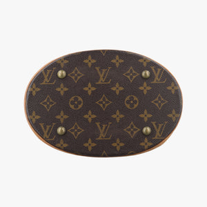 Pre-owned Louis Vuitton Bucket PM Brown Monogram Canvas M42238 handbag | stylenewstar