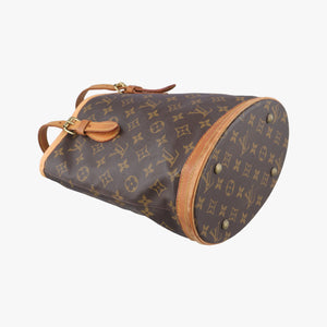 Pre-owned Louis Vuitton Bucket PM Brown Monogram Canvas M42238 handbag | stylenewstar