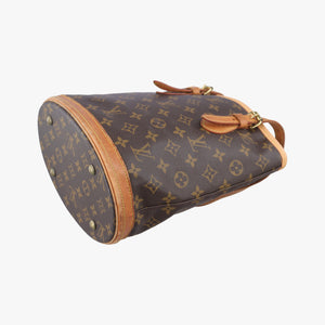 Pre-owned Louis Vuitton Bucket PM Brown Monogram Canvas M42238 handbag | stylenewstar