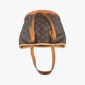 Pre-owned Louis Vuitton Bucket PM Brown Monogram Canvas M42238 handbag | stylenewstar