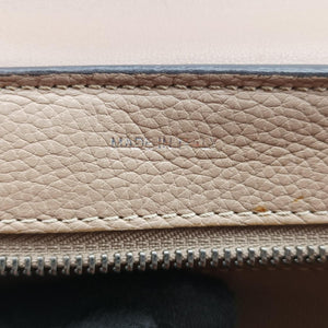 Pre-owned Celine Trapèze Beige Leather x suede shoulderbag | stylenewstar