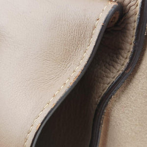 Pre-owned Celine Trapèze Beige Leather x suede shoulderbag | stylenewstar