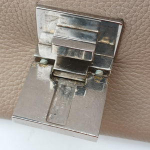 Pre-owned Celine Trapèze Beige Leather x suede shoulderbag | stylenewstar