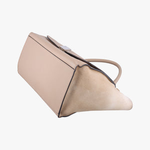 Pre-owned Celine Trapèze Beige Leather x suede shoulderbag | stylenewstar