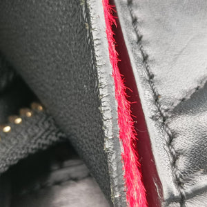 Luggage Mini Shopper Black x Blue x Red Leather x Ponyhair U-GA-0123