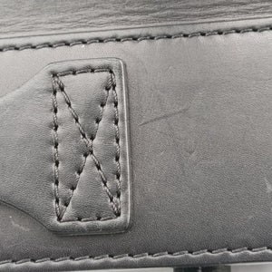 Luggage Mini Shopper Black x Blue x Red Leather x Ponyhair U-GA-0123