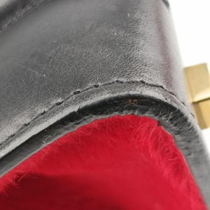 Luggage Mini Shopper Black x Blue x Red Leather x Ponyhair U-GA-0123