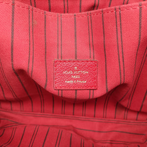 Pre-owned Louis Vuitton Pochette MéTIS MM Scarlet Red Monogram Empreinte M44155 shoulderbag | stylenewstar