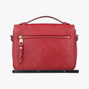 Pre-owned Louis Vuitton Pochette MéTIS MM Scarlet Red Monogram Empreinte M44155 shoulderbag | stylenewstar