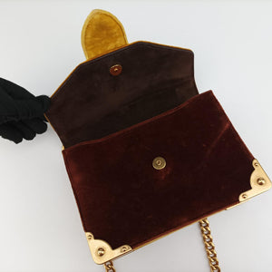 Animalier Cahier Lions Head Yellow×Brown Velvet 1BD089 110