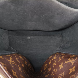 Pre-owned Louis Vuitton Flower Tote Brown Monogram canvas x calf leather M43550 shoulderbag | stylenewstar