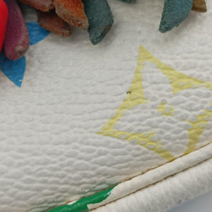 Fringe Pochette Accessories white Monogram Multicolor M40109 Lot number unknown