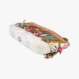 Fringe Pochette Accessories white Monogram Multicolor M40109 Lot number unknown