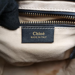 Pre-owned Chloe FAYE Black Leather × suede backpack/rucksack | stylenewstar