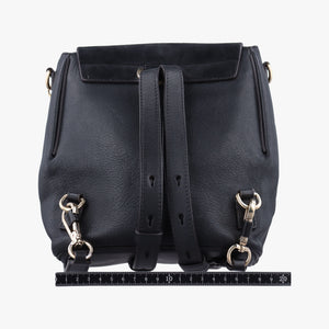 Pre-owned Chloe FAYE Black Leather × suede backpack/rucksack | stylenewstar