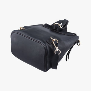 Pre-owned Chloe FAYE Black Leather × suede backpack/rucksack | stylenewstar