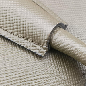 Pre-owned Prada Double Cuir Green SAFFIANO Leather BN2761 handbag | stylenewstar