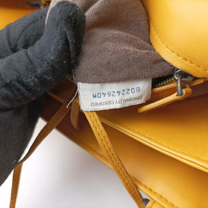 Pre-owned Bottega Veneta Intrecciato Yellow lambskin handbag | stylenewstar