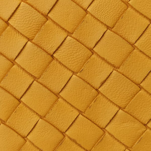 Pre-owned Bottega Veneta Intrecciato Yellow lambskin handbag | stylenewstar