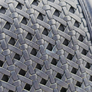 Vintage Chanel BOY CHANEL Navy Leather A90183 shoulderbag | stylenewstar