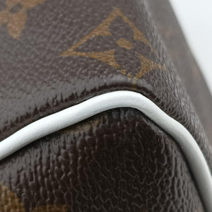 Pre-owned Louis Vuitton Speedy Bandoulière 25 brown×white Monogram Canvas×calf leather M20754 shoulderbag | stylenewstar