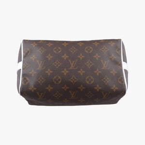 Pre-owned Louis Vuitton Speedy Bandoulière 25 brown×white Monogram Canvas×calf leather M20754 shoulderbag | stylenewstar