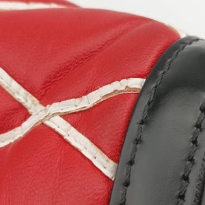 Pre-owned Louis Vuitton Pochette Flap Malletage Red × Black Leather shoulderbag | stylenewstar