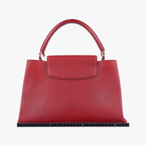 Pre-owned Louis Vuitton Capucines MM Coquelicot PARNASSEA M94631 handbag | stylenewstar