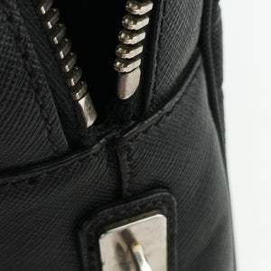 Pre-owned Prada Briefcase black SAFFIANO Leather VS305M handbag | stylenewstar