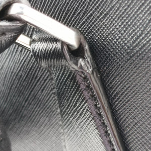 Pre-owned Prada Briefcase black SAFFIANO Leather VS305M handbag | stylenewstar