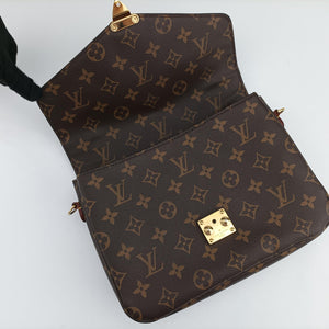 Pre-owned Louis Vuitton Pochette Metis MM Brown Monogram Canvas M44875 shoulderbag | stylenewstar