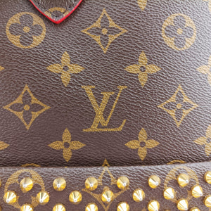 Pre-owned Louis Vuitton Monogram Studs Icono Brown×red×beige Monogram Canvas×calf leather×ponyhair M41234 handbag | stylenewstar