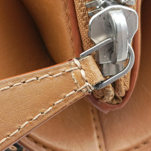 Pre-owned Louis Vuitton Monogram Sunshine Express Baby Brown×Black Sequins × leather M40794 handbag | stylenewstar