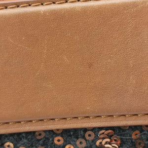 Pre-owned Louis Vuitton Monogram Sunshine Express Baby Brown×Black Sequins × leather M40794 handbag | stylenewstar