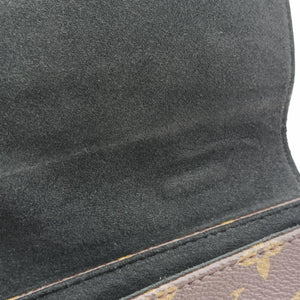 Pre-owned Louis Vuitton Rocky BB Monogram/Brown x Black Monogram canvas x calf leather M44141 shoulderbag | stylenewstar