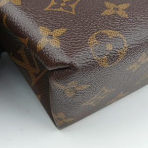 Pre-owned Louis Vuitton Rocky BB Monogram/Brown x Black Monogram canvas x calf leather M44141 shoulderbag | stylenewstar