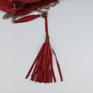 Pre-owned Gucci Soho Red Leather 308982 shoulderbag | stylenewstar