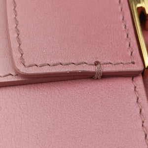 Pre-owned Christian Dior 30 MONTAIGNE Pink x Light Pink Leather shoulderbag | stylenewstar