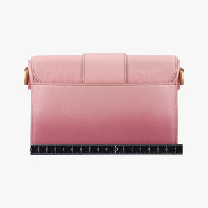 Pre-owned Christian Dior 30 MONTAIGNE Pink x Light Pink Leather shoulderbag | stylenewstar